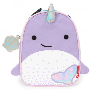 Zoo Lunchie Insulated Kids Lunch Bag Narwhal 4 Zoo Lunchie Insulated Kids Lunch Bag Narwhal - Image 2