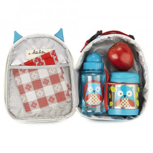 Zoo Lunchie Insulated Kids Lunch Bag Owl - Image 4