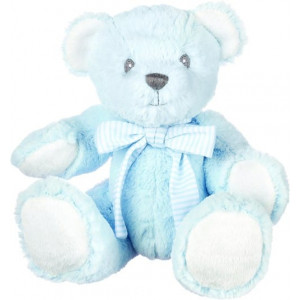 Hug-a-Boo Small Blue Bear with Rattle