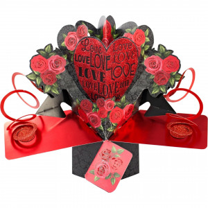 Love & Roses 3D Pop Up Card
