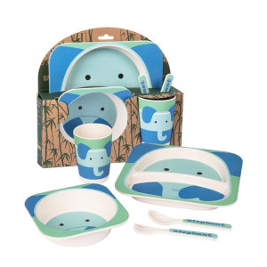Elephant Bamboo Dinner Set