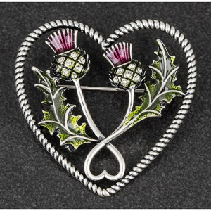 Vibrant Thistle Brooch