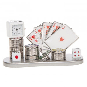 Techno Card Scene Heart Clock