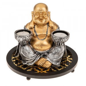 Sale 76 Happy Buddha 2 Tealight Holder