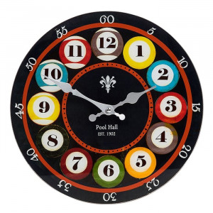 Pool Glass Clock
