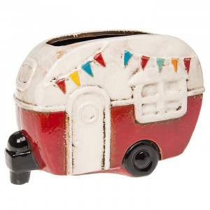 Village Pottery Caravan Planter Pot Red