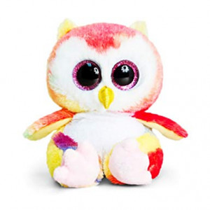 Keel Toys 15cm Animotsu Rainbow Owl 1 Keel Toys 15cm Animotsu Rainbow Owl - Image 1