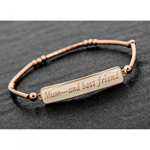 Rose Gold Plated Mum Bracelet - Mum and best friend