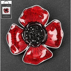 Silver Plated Delicate Poppy Brooch - Image 2