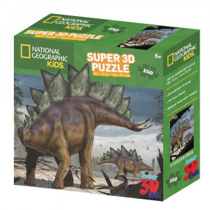 National Geographic Kids Super 3D Stegosaurus Dinosaur Puzzle (150-Piece)