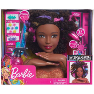 Barbie Sparkle Deluxe Styling Head with Afro Hair - Image 3
