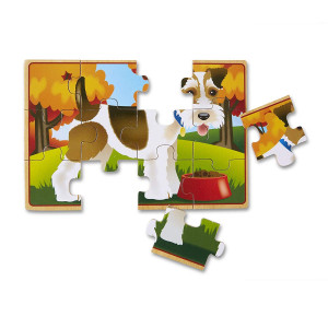 Melissa & Doug 4 Wooden Puzzles - Pets - Image 2