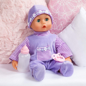 First Words Baby Purple 38cm 6 First Words Baby Purple 38cm - Image 3