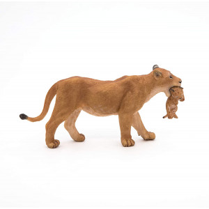 Papo Lioness with Cub Wild Animal Kingdom Figurine 5 Papo Lioness with Cub Wild Animal Kingdom Figurine - Image 2