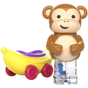 Zoomigos Monkey with Banana Zoomer