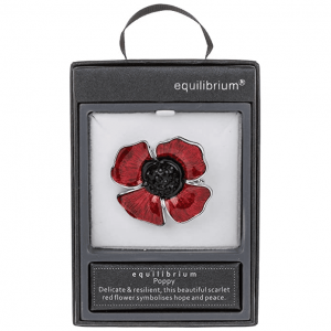 Silver Plated Delicate Poppy Brooch