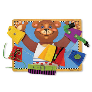 Melissa & Doug Basic Skills Puzzle Board - Wooden Educational Toy