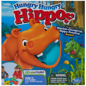 Hasbro Gaming Elefun & Friends Hungry Hungry Hippos Game - Image 2