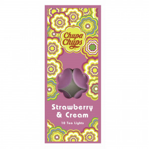 Chupa Chups 10pk T-lights- Strawberry And Cream
