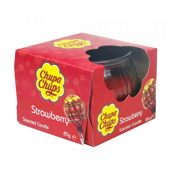Chupa Chups 3oz Candle Strawberry 4Asst 45355 Pic 1 - HTUK Gifts