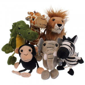 African Animals Set of 6 - Finger Puppets