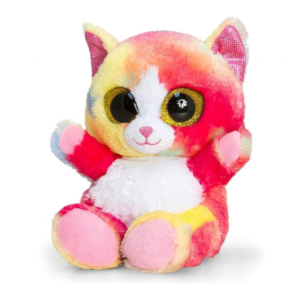 Keel Toys 15cm Animotsu Rainbow Cat gggg1 - HTUK Gifts