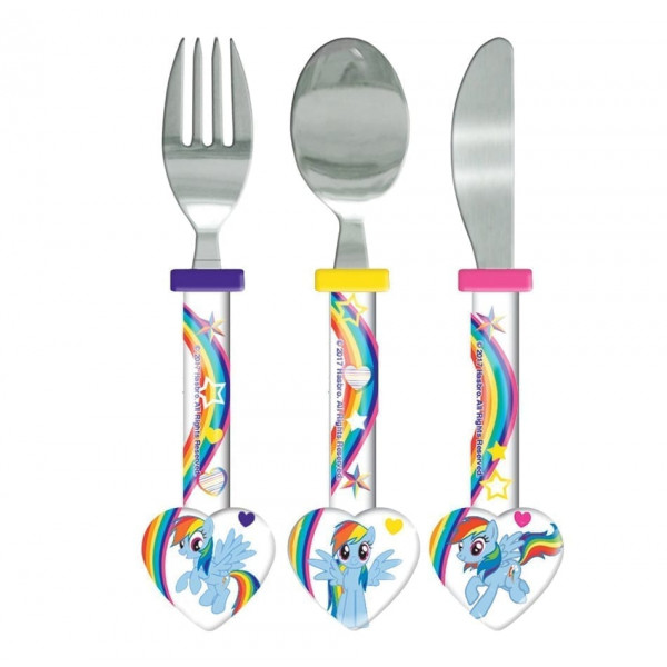 My Little Pony 3 Piece Multi Colour Cutlery Set 111 - HTUK Gifts