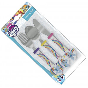 My Little Pony 3 Piece Multi-Colour Cutlery Set - Image 2