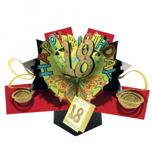 18th Birthday 3D Pop Up Card