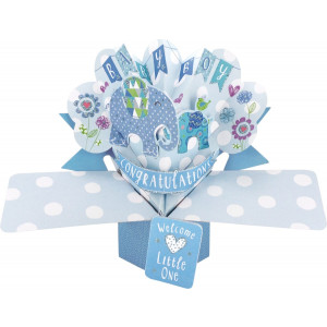 Baby Boy 3D Pop Up Card