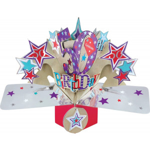 50th Birthday 3D Pop Up Card