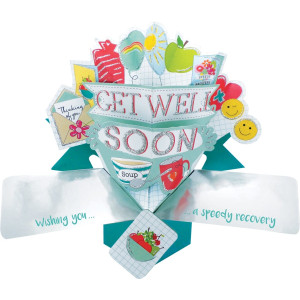 Get Well Soon 3D Pop Up Card