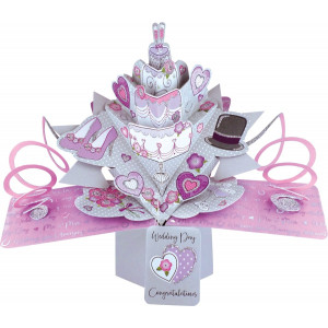 Wedding Cake 3D Pop Up Card