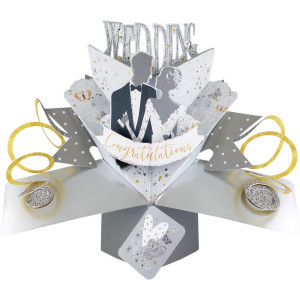 Wedding Couple 3D Pop Up Card