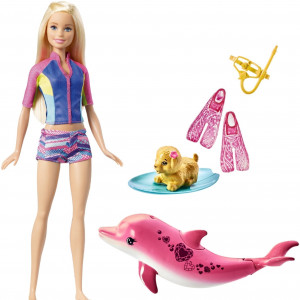 Barbie Dolphin Magic Snorkel Fun Friends Doll - Image 2