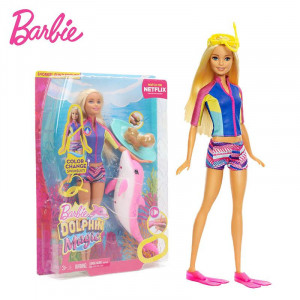Barbie Dolphin Magic Snorkel Fun Friends Doll - Image 3