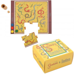 Classic Mini Vintage Snakes And Ladder Game