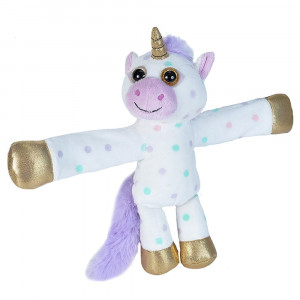 Wild Republic Huggers Polka Dot Unicorn Slap Bracelet Soft Toy