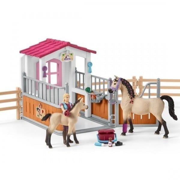 schleich-horse-stall-with-arab-horses-and-groom-1.jpg schleich horse stall with arab horses and groom 1 - HTUK Gifts
