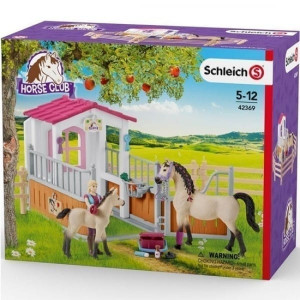 Schleich Horse Stall with Arab Horses and Groom 4 Schleich Horse Stall with Arab Horses and Groom - Image 2