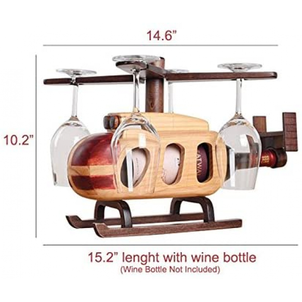 Vintage Wooden Wine Bottle Holder 3 41jzkFZRKUL. AC - HTUK Gifts