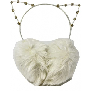 Girls In Plush Cat Earmuffs