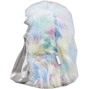 Girls Faux Fur Cute Plush Backpack - Image 1