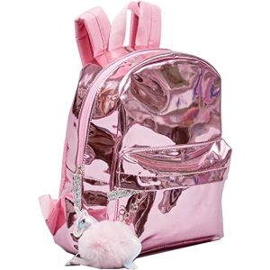 Pink Teen Metallic Girls Backpack - Image 2