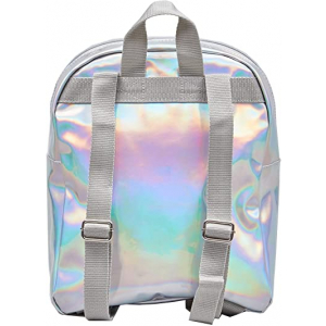 Girls Silver Holographic Scalloped Backpack - Image 4