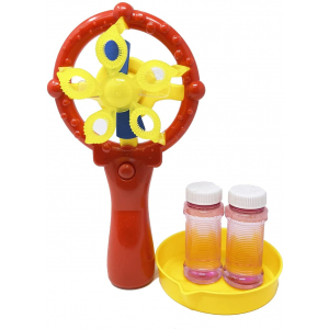 Light Up Bubble Whirlwind Machine Red