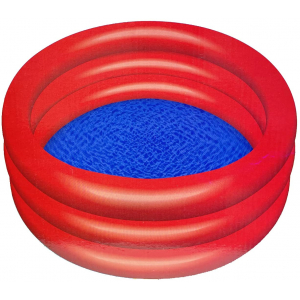 Paddling Pool For Kids 150 x 150 x 25cm Red