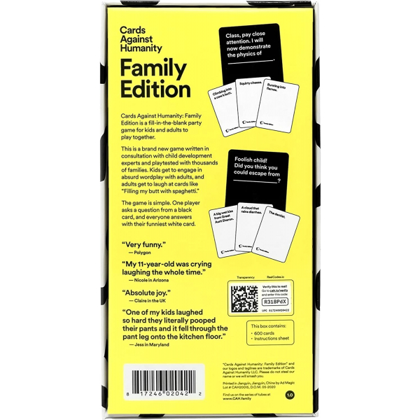 Cards Against Humanity Family Edition 1 71V2rcsNCxL. AC SL1500 - HTUK Gifts