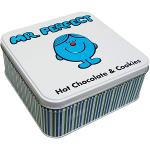 Mr. Perfect Tin Filled Hot Chocolate & Cookies With Swizzels Love Hearts Tin Shortbread Biscuits Love Heart Messages - Image 4