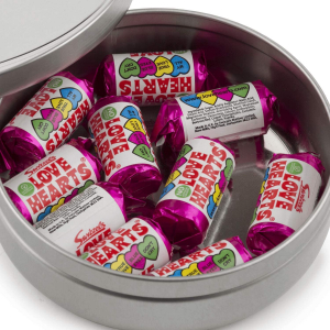 Lindt Heart Shaped Chocolate Tin & Swizzels Love Hearts Tin With A Chocolate Rose 7 Lindt Heart Shaped Chocolate Tin & Swizzels Love Hearts Tin With A Chocolate Rose - Image 4